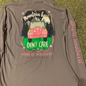 Simply Southern purple long sleeve, XL